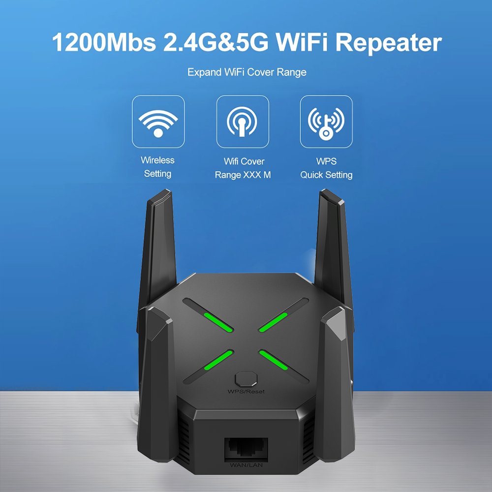Topleo wifi repeater ac1200 1200mbps wlan wireless amplifier 3g 4g 5g gsm wifi range extender signal booster wifi repeater